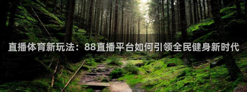 直播体育新玩法：88直播平台如何引领全民健身新时代
