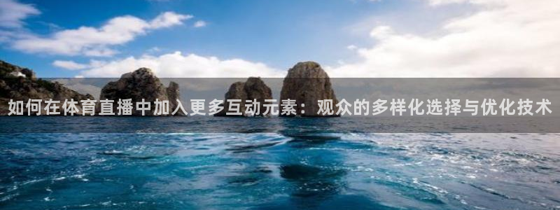 如何在体育直播中加入更多互动元素：观众的多样化选择与优化技术