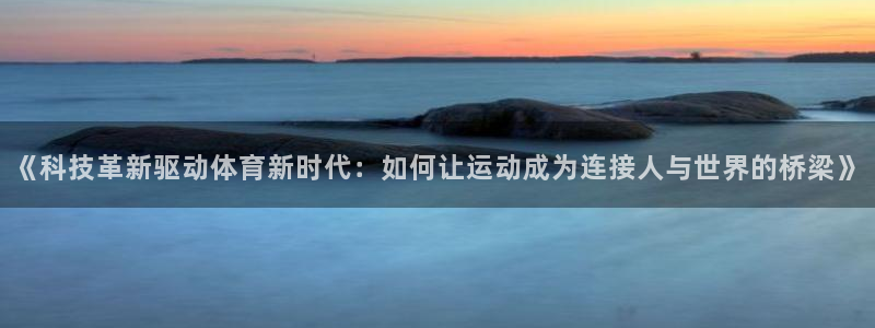 《科技革新驱动体育新时代：如何让运动成为连接人与世界的桥梁》