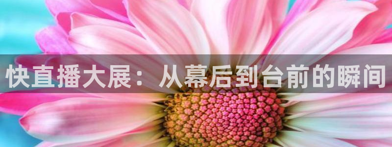 快直播大展：从幕后到台前的瞬间